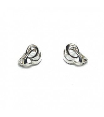 E000895 Genuine Sterling Silver Stylish Plain Earrings Solid Hallmarked 925 Handmade